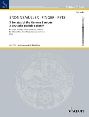 3 Deutsche Barocksonaten - Altblockflöte u. Bc