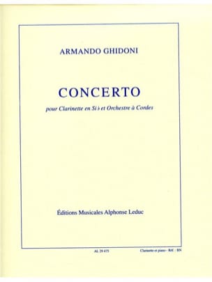 Concerto pour clarinette Armando Ghidoni Partition Clarinette