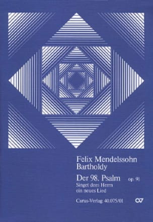 Psalm 98 op. 91 - Partitur MENDELSSOHN Partition Grand format