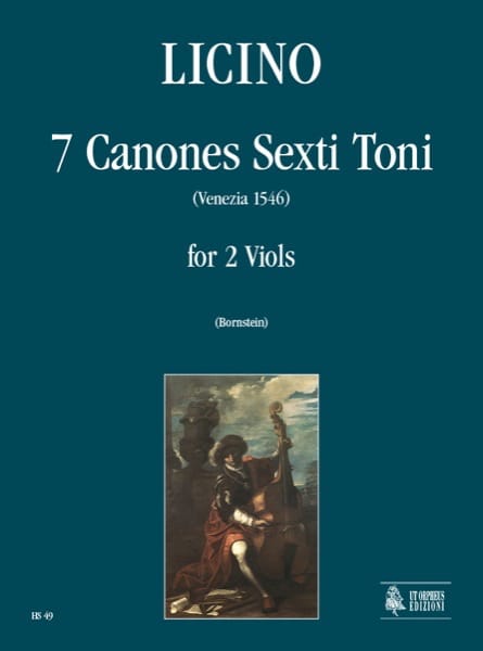 7 Canones Sexti Toni Agostino Licino Partition Viole de gambe