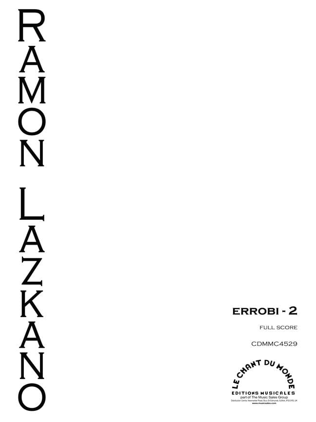 Errobi 2 Ramon Lazkano Partition Grand format