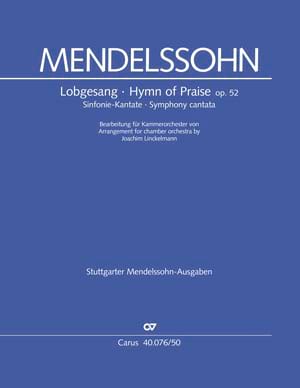 Lobgesang - Conducteur MENDELSSOHN Partition Grand format