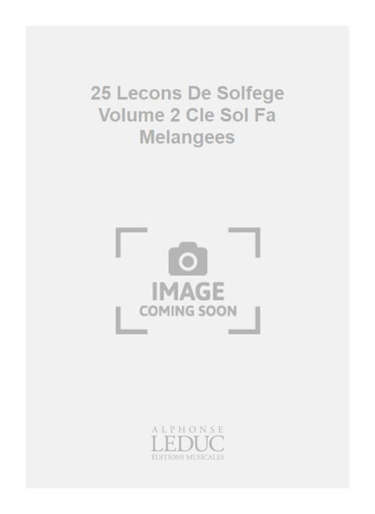 25 Lecons De Solfege Ropartz Partition