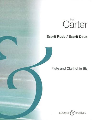Esprit rude / Esprit doux Elliott Carter Partition Duos