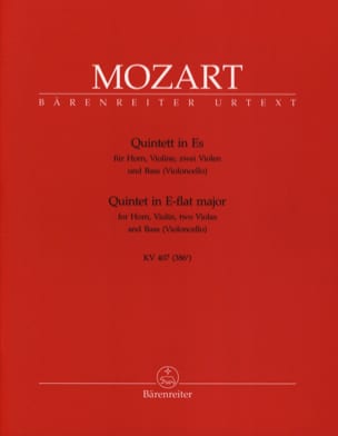 Quintett Es KV 407 - Horn Violine 2 Violen Bass - MOZART - Partition