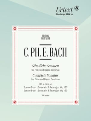 Sonates pour Flûte et BC - Vol. 4 - Carl Philipp Emanuel Bach