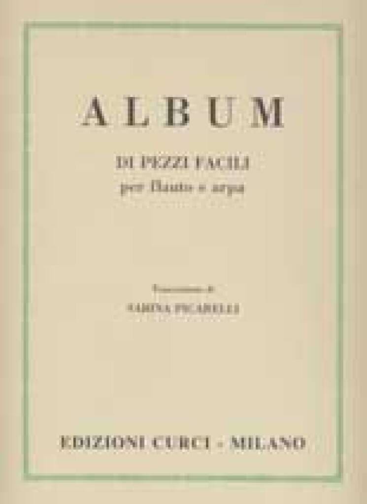 Album Di Pezzi Facili Per Flauto e Arpa Partition