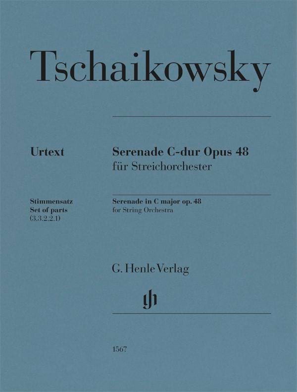 Sérénade, opus 48 - Matériel TCHAIKOVSKY Partition ENSEMBLES, BANDS