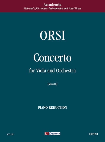 Concerto per viola e orch. - Viola piano Celestino Orsi Partition Alto