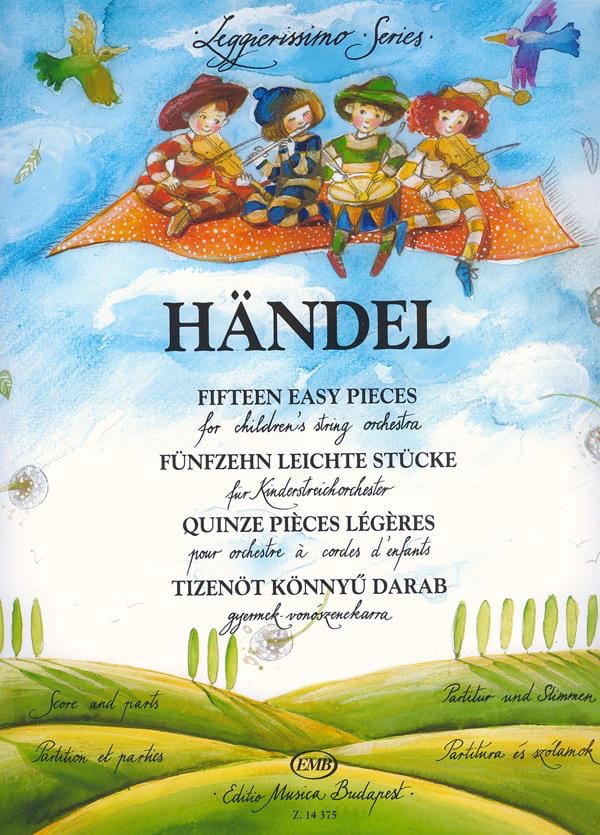 Fifteen Easy Pieces for children's string orchestra HAENDEL Partition