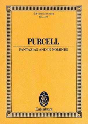 Fantazias and In Nomines PURCELL Partition Petit format