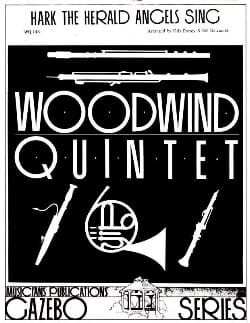 Hark The Herald Angels Sing - Woodwind quintet Partition Quintettes