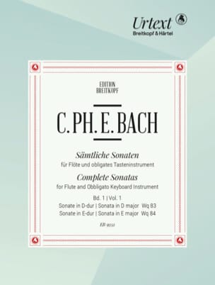 Sonates pour Flûte et Clavier - Vol. 1 - Carl Philipp Emanuel Bach