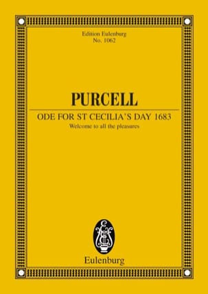 Ode Sainte-Cecile - Score PURCELL Partition Petit format