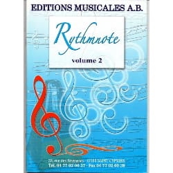 Rythmnote Volume 2 Partition Solfèges
