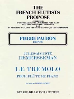 Le Trémolo Op.3 Jules Demersseman Partition Flûte traversière
