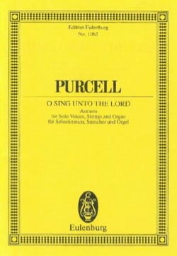 Singt, singet dem Herrn PURCELL Partition Petit format