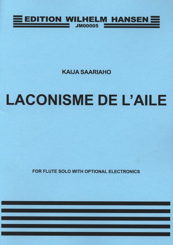 Laconisme de l'Aile Kaija Saariaho Partition Flûte traversière