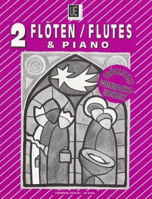 Fröhliches Weihnachtskonzert - 2 Flöten Klavier Partition Trios