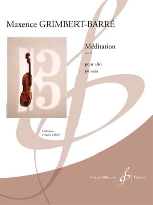 Méditation Maxence Grimbert-Barré Partition Alto