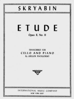 Etude op. 8 n° 11 - Cello - Scriabine Alexandre / Piatigorsky Gregor