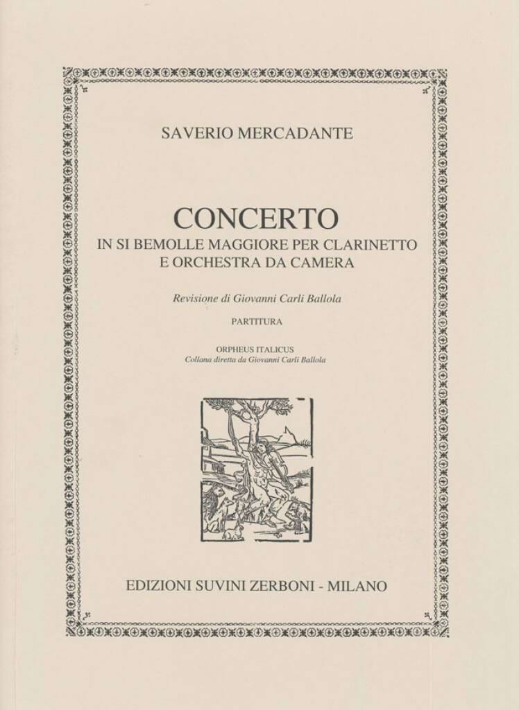 Concerto in si bemolle per clarinetto - Partitura - Saverio Mercadante