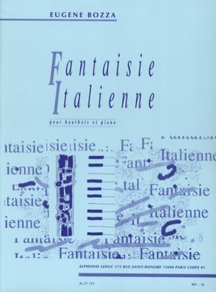 Fantaisie italienne - Hautbois Eugène Bozza Partition Hautbois