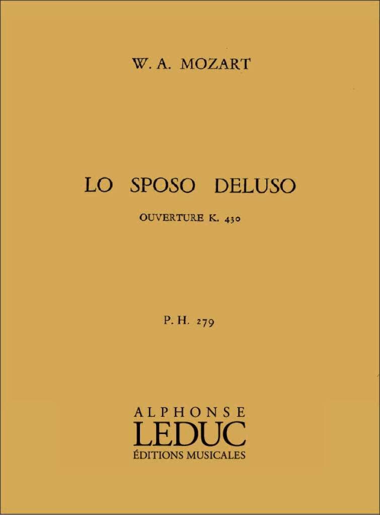 Lo Sposo deluso - Ouverture KV 430 - Conducteur - MOZART - Partition