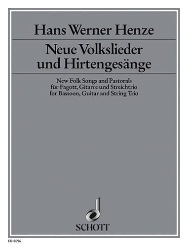 Neue Volkslieder und Hirtengesänge Hans Werner Henze Partition