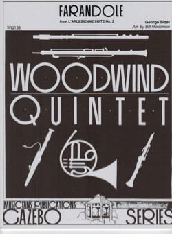 Farandole - Woodwind quintet BIZET Partition Quintettes