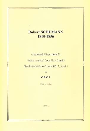 Robert Schumann - Pieces from Op.70-73-102 - Partition - di-arezzo.co.uk