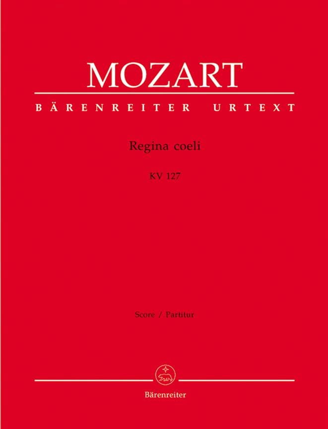 Regina Coeli KV 127 - Partitur MOZART Partition Grand format