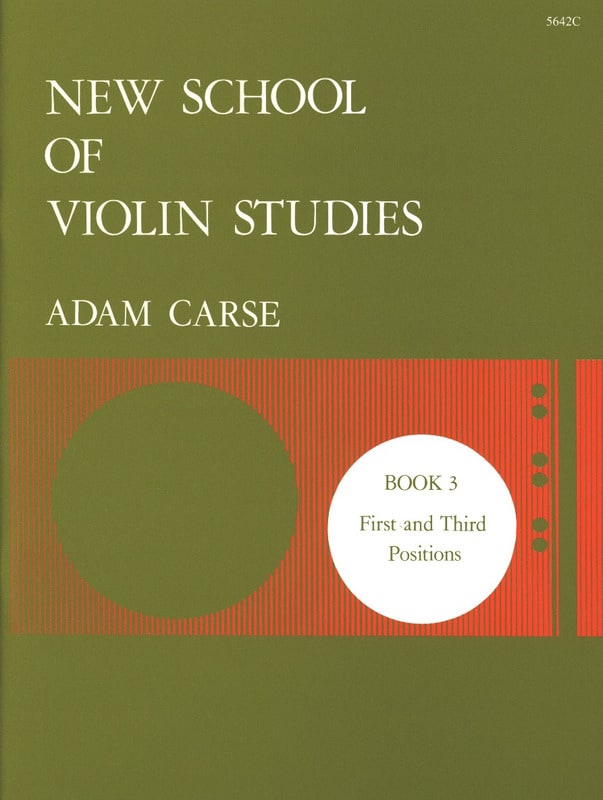 New School of Violin Studies - Volume 3 Adam Carse Partition Violon