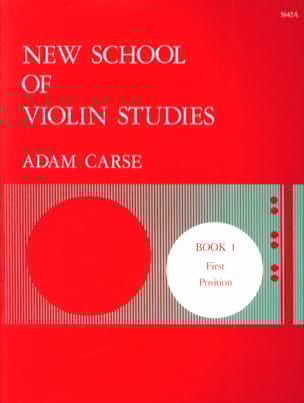 New school of violin studies - Volume 1 Adam Carse Partition Violon