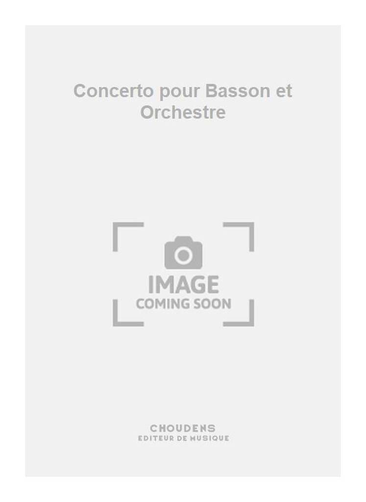 Concerto pour Basson Marcel Landowski Partition Basson