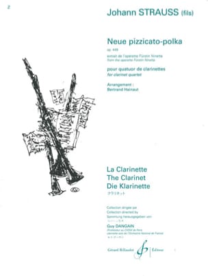 Neue pizzicato-polka - Opus 449 - Johann (Fils) Strauss - Partition