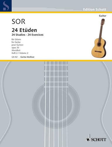 24 Exercices op. 35 - Volume 2 SOR Partition Guitare