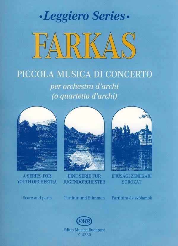 Piccola Musica Di Concerto Ferenc Farkas Partition ENSEMBLES, BANDS