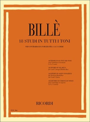18 Studi in tutti toni - Contrabbasso - Isaia Billè - Partition