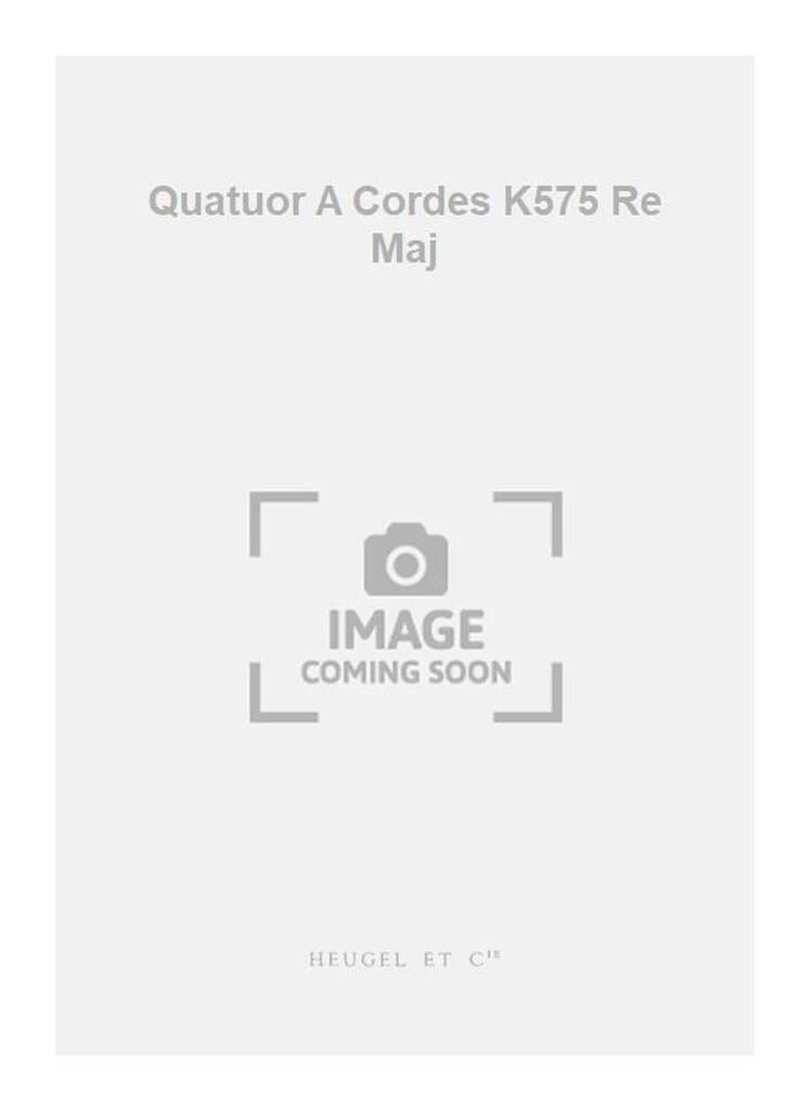 Quatuor à cordes KV 575 ré majeur - Conducteur - MOZART - Partition