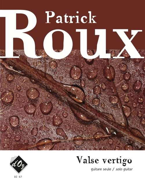 Valse vertigo Roux Patrick Partition