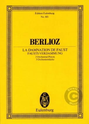 La Damnation de Faust 3 Pièces BERLIOZ Partition Petit format