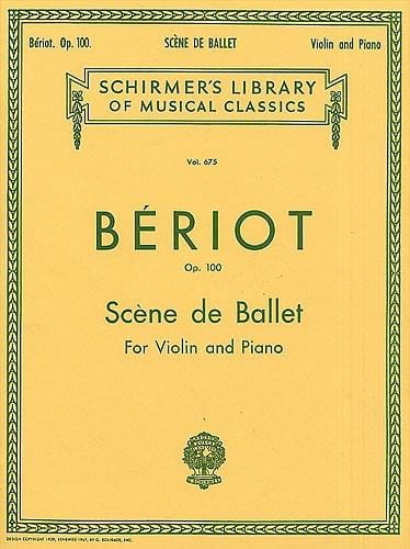 Scène de ballet op. 100 - BÉRIOT - Partition - Violon