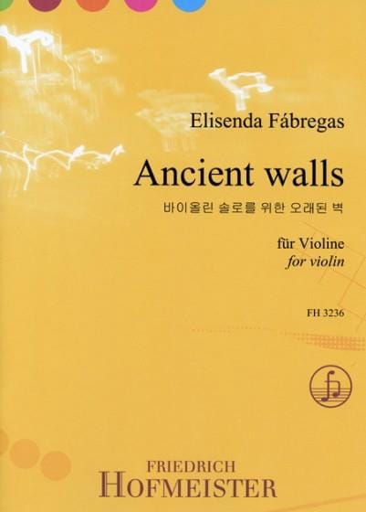 Ancient walls Elisenda Fabregas Partition Violon