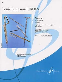Sonate en sol majeur op. 10 n° 3 - Louis-Emmanuel Jadin - Partition