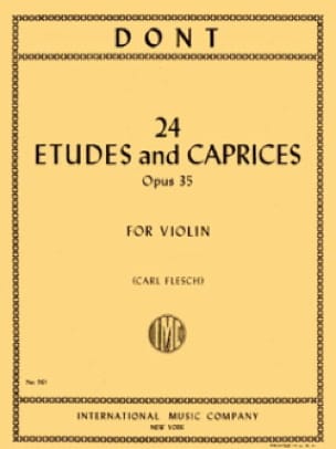24 Etudes et caprices op. 35 Flesch Jacob Dont Partition Violon