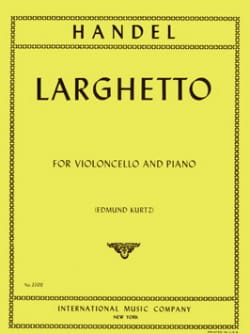 Larghetto - Violoncelle HAENDEL Partition Violoncelle