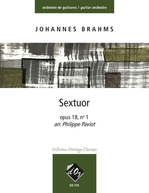 Sextuor, opus 18, no 1 (2e mouv.) - BRAHMS - Partition