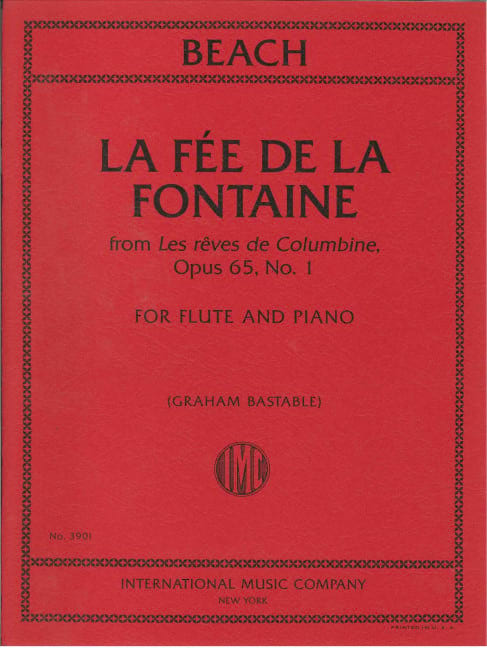 Le Fee de la Fontaine op. 65/1 BEACH Partition Flûte traversière