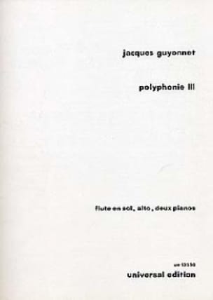 Polyphonie III Jacques Guyonnet Partition Grand format